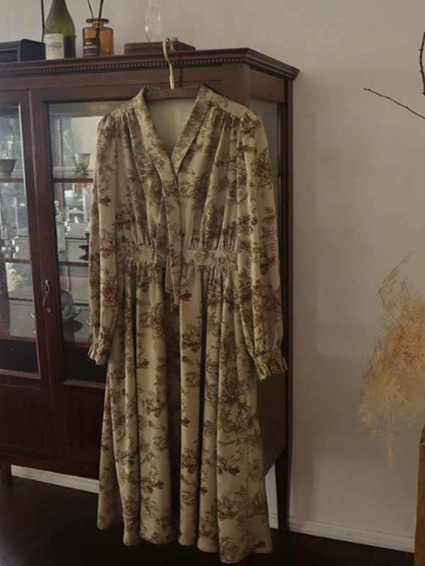 Vintage Floral Enchantress Dress