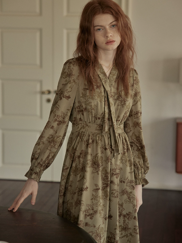 Vintage Floral Enchantress Dress