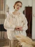 Vintage Blossom Lace Blouse