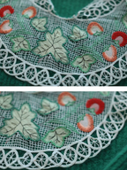 Forest Green Fruit Lace Sweater