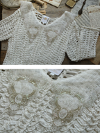 Sparkling Elegance French Knit Ensemble Dress