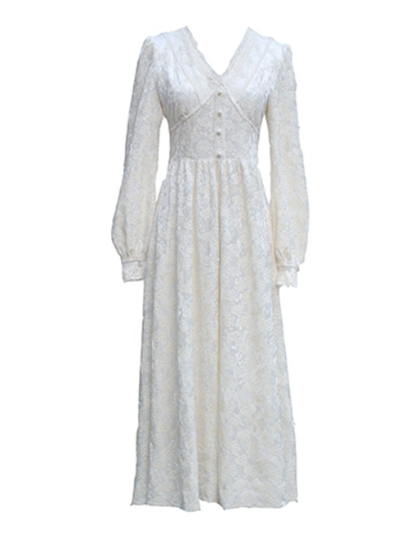 Swan Elegance Floral Dress