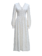 Swan Elegance Floral Dress