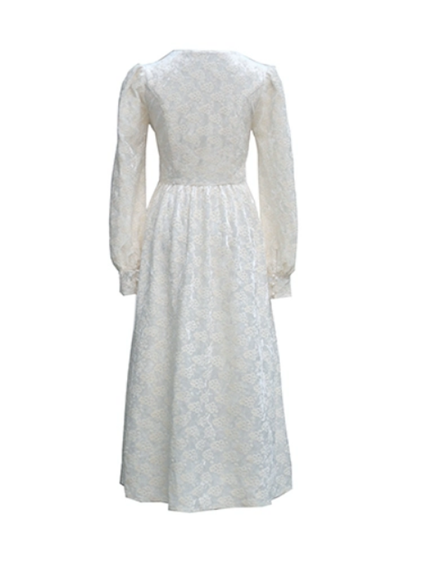 Swan Elegance Floral Dress