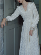 Swan Elegance Floral Dress