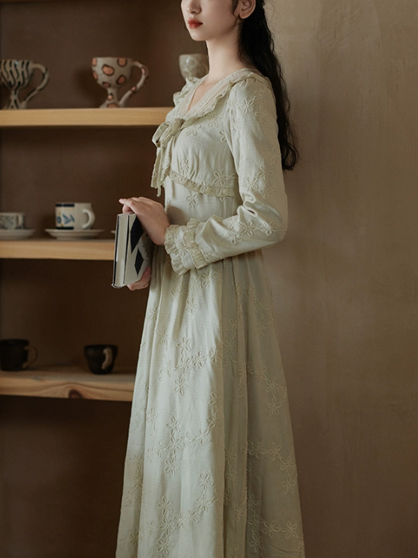 Minty Meadow Retro Dress