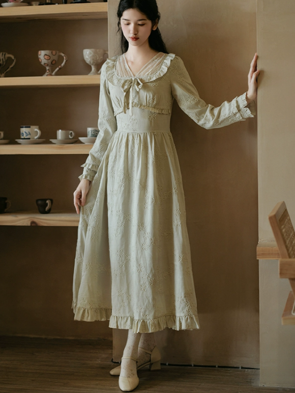Minty Meadow Retro Dress