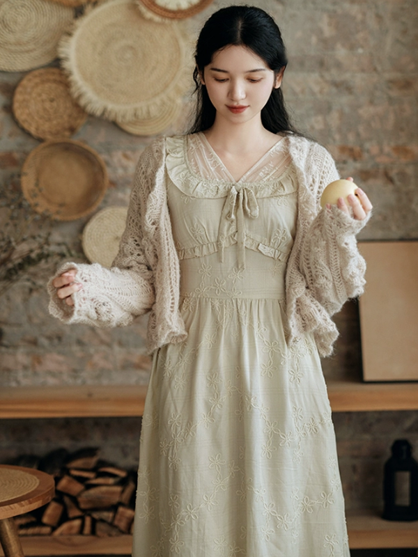 Minty Meadow Retro Dress