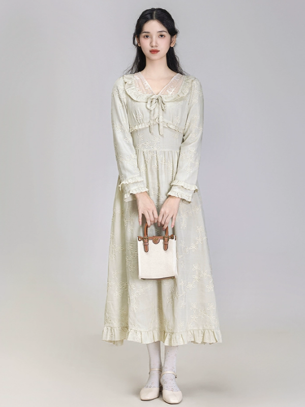 Minty Meadow Retro Dress