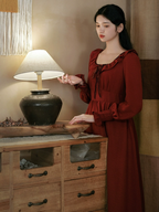French Wine Elegance Dress