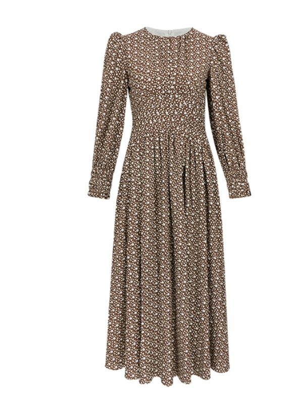 Autumn Melody Floral Dress