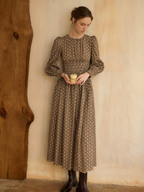 Autumn Melody Floral Dress