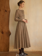 Autumn Melody Floral Dress