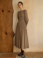 Autumn Melody Floral Dress
