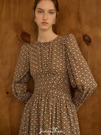 Autumn Melody Floral Dress