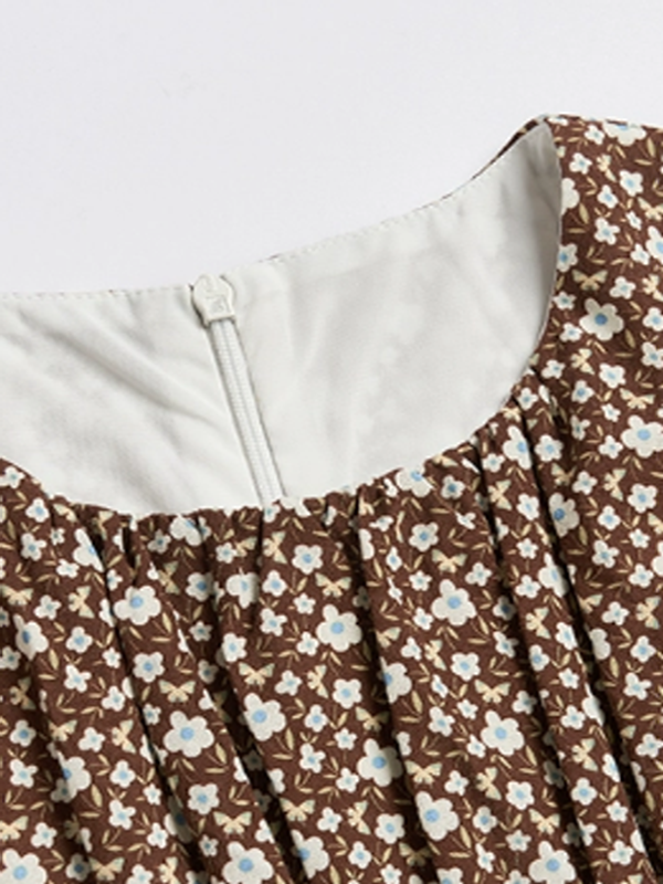 Autumn Melody Floral Dress
