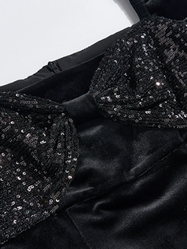 Starry Velvet Elegance Dress