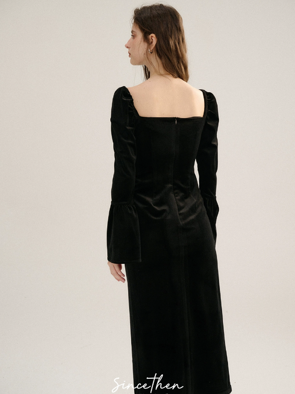 Starry Velvet Elegance Dress