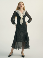 Stellar Romance French Polka Dress