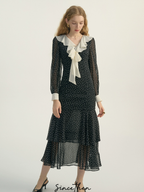 Stellar Romance French Polka Dress