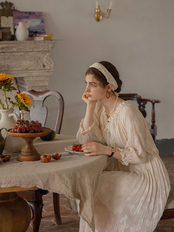 The Creamy Elegance Dress