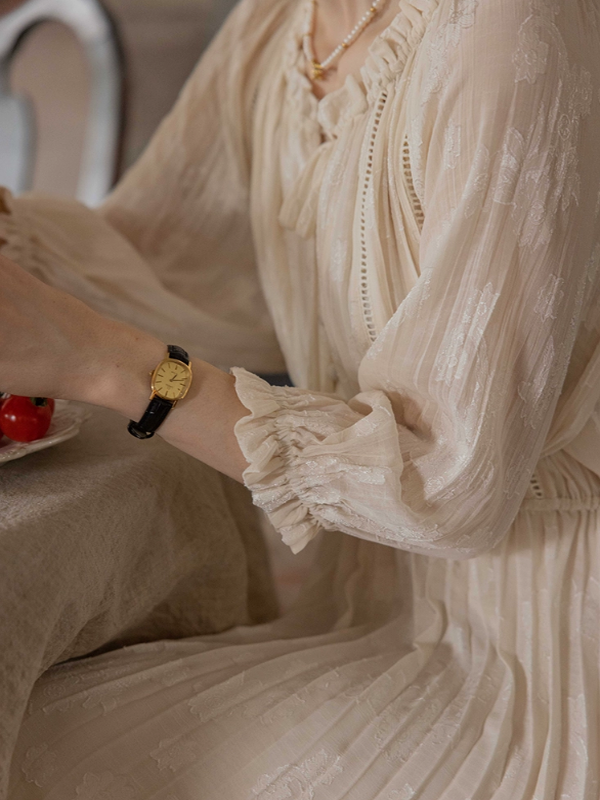The Creamy Elegance Dress