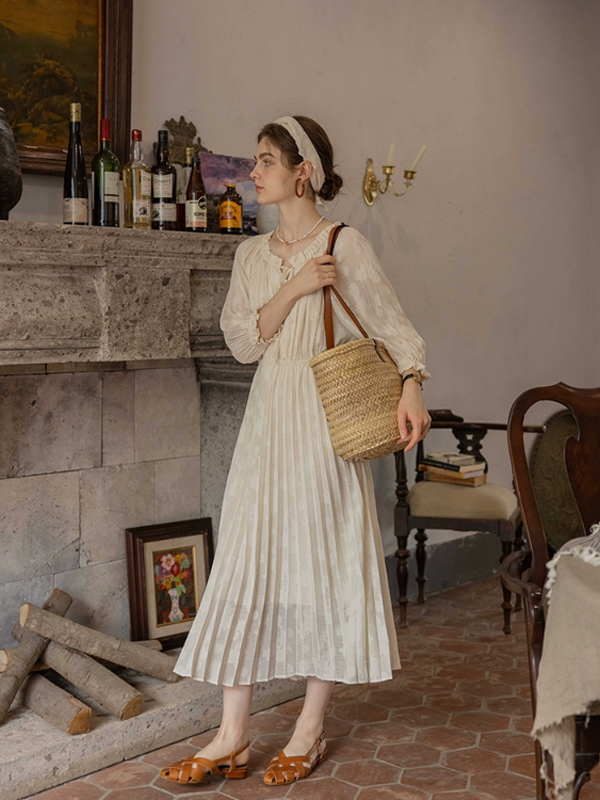 The Creamy Elegance Dress