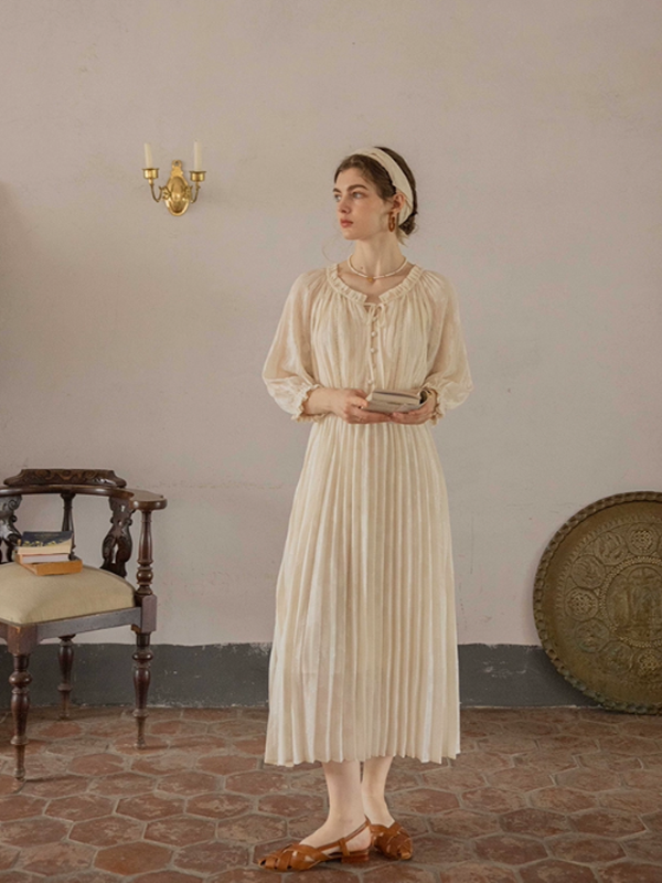 The Creamy Elegance Dress