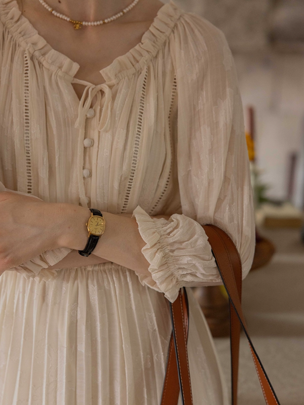 The Creamy Elegance Dress