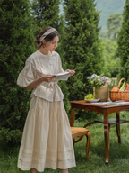 The Ivory Elegance Blouse