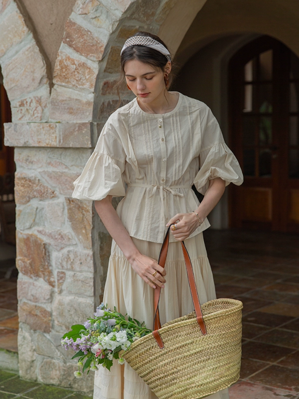 The Ivory Elegance Blouse