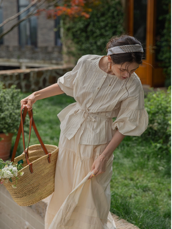 The Ivory Elegance Blouse
