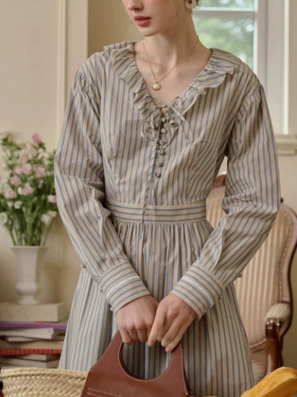 Striped Cottage Comfort Dress