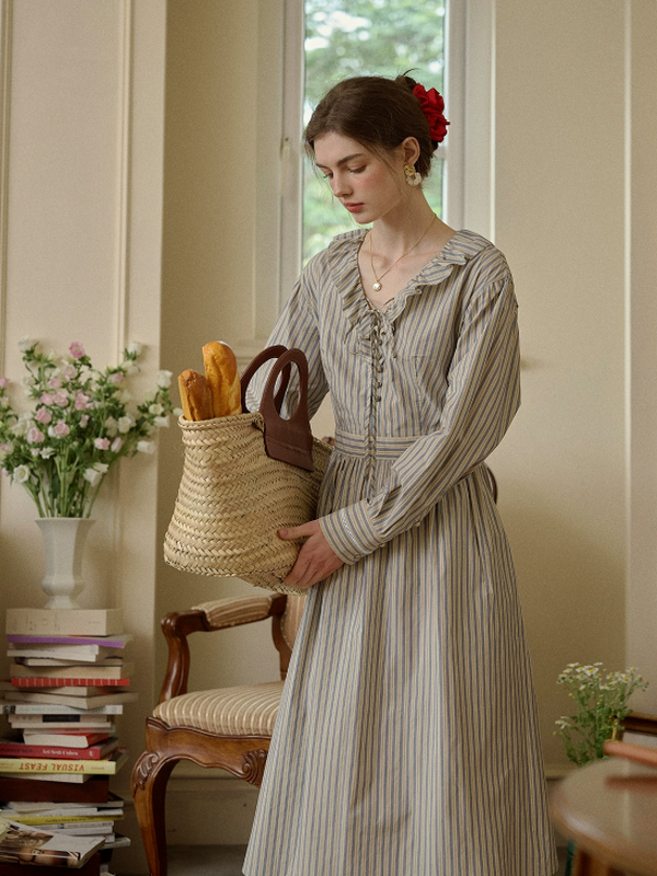 Striped Cottage Comfort Dress