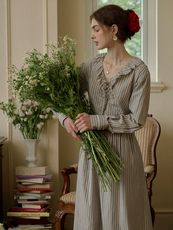 Striped Cottage Comfort Dress