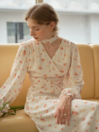 Monet's Garden Floral Elegance Dress