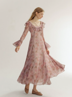 Sunlit Rose Elegance Dress