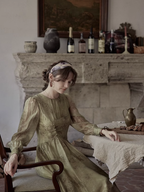 Vintage Moss Elegance Dress