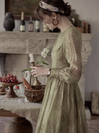 Vintage Moss Elegance Dress