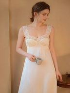 Elegant Whisper Night Dress Ensemble