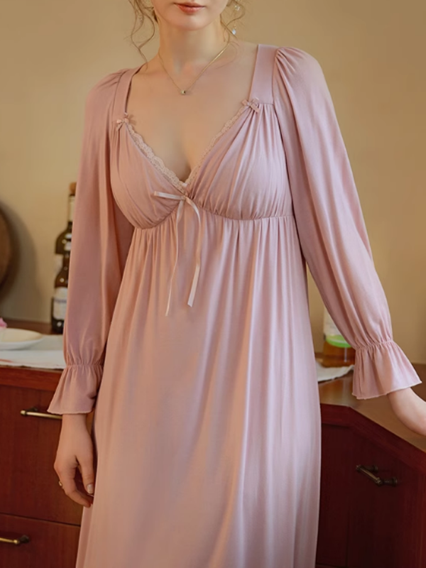 Pink Sunset Lace Romance Night Dress