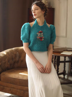 Elegant White Pleated Skirt