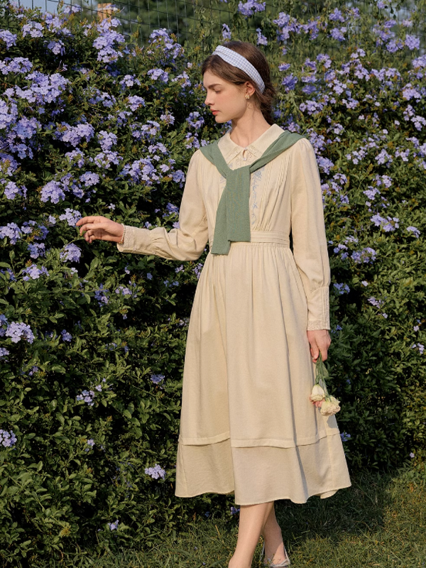 French Blossom Ivory Dress