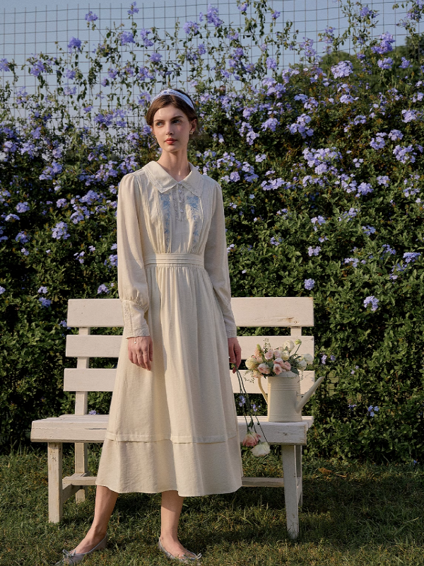 French Blossom Ivory Dress