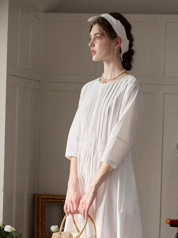 Spring Delight Monochrome Dress