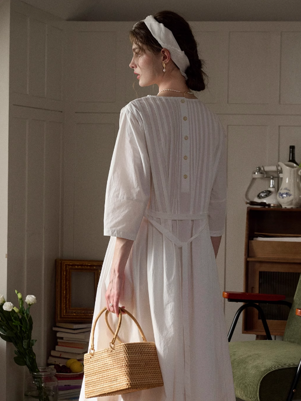 Spring Delight Monochrome Dress