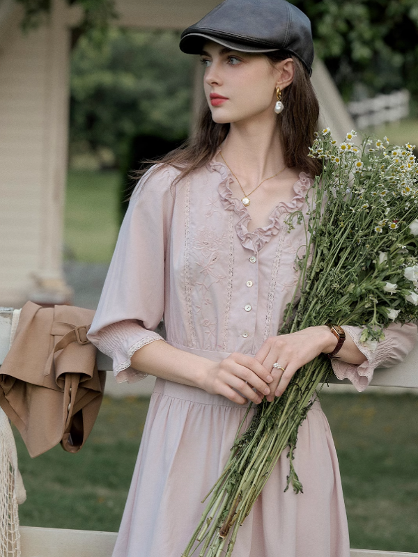 Spring Blossom Frill Dress