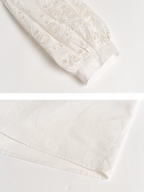 Cotton Bloom Embroidered Dress
