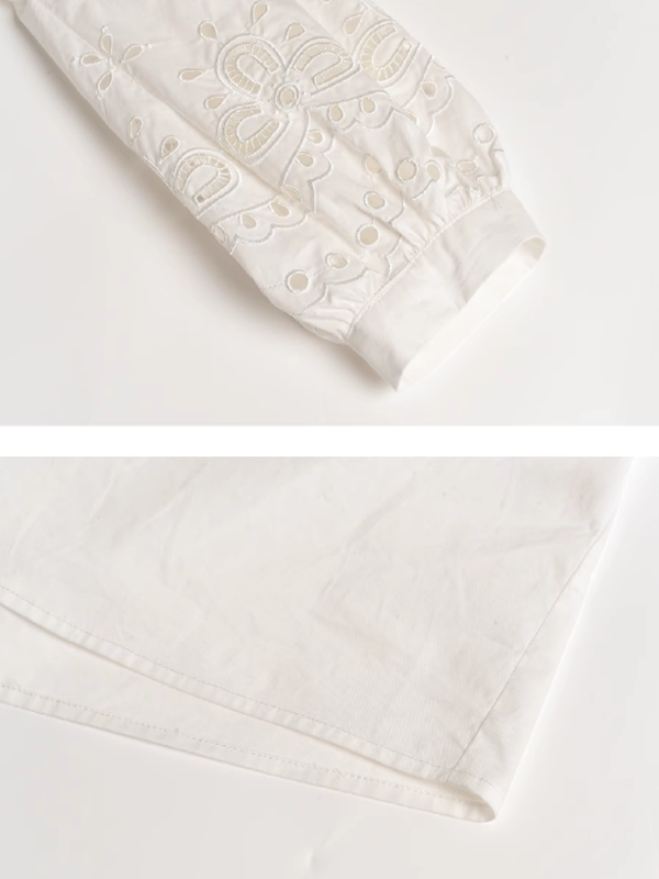 Cotton Bloom Embroidered Dress