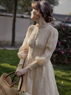 Sunset Romance Vintage Floral Dress
